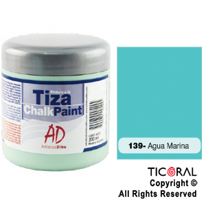 PINTURA TIZA AD 139 AGUA MARINA 200ML X 3 UNIDADES